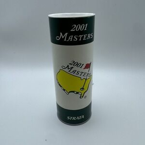 VTG 2001 Masters Augusta National Golf Ball Sleeve & 2 Balls Strata 2 READ